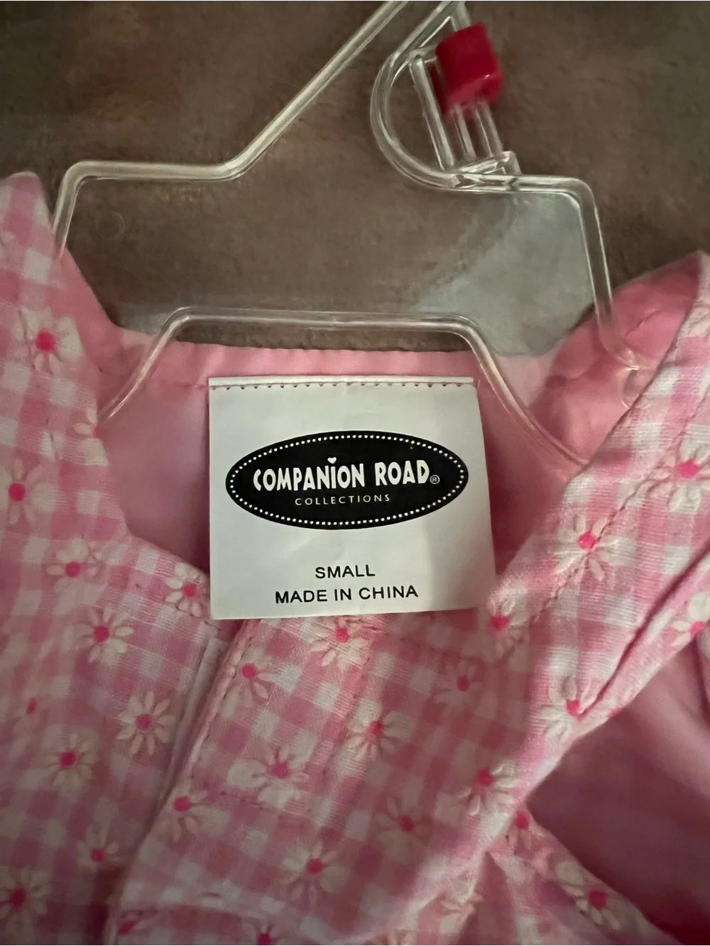 Small Pink and white Dog Sundress with bow